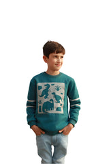 Dino-green Sweat shirt.