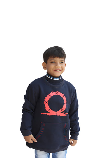 Navy god of War Sweat Shirt